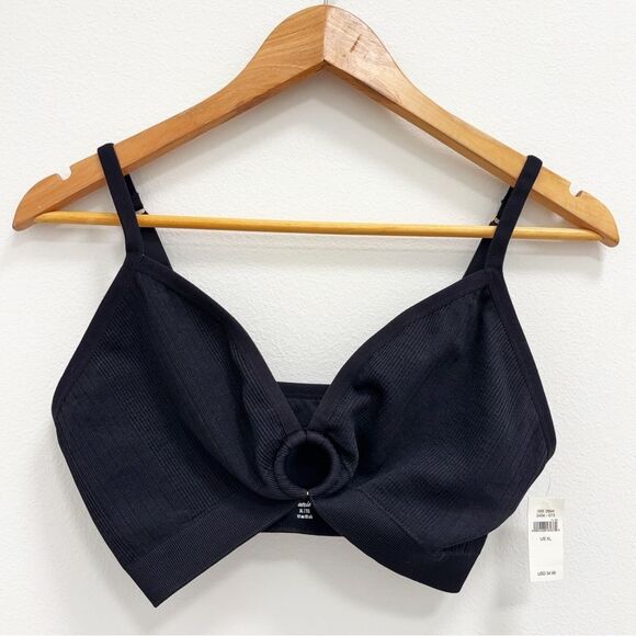 NWT Aerie Ring Detail Black Bra Womens XL - Picture 5 of 7
